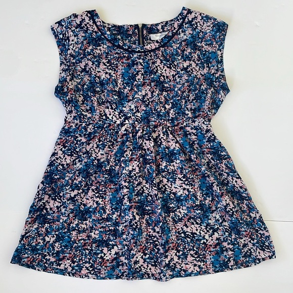 Motherhood Maternity Flowy Silhouette Tie Waist Top Gold zip Detail Size Small - Picture 4 of 9